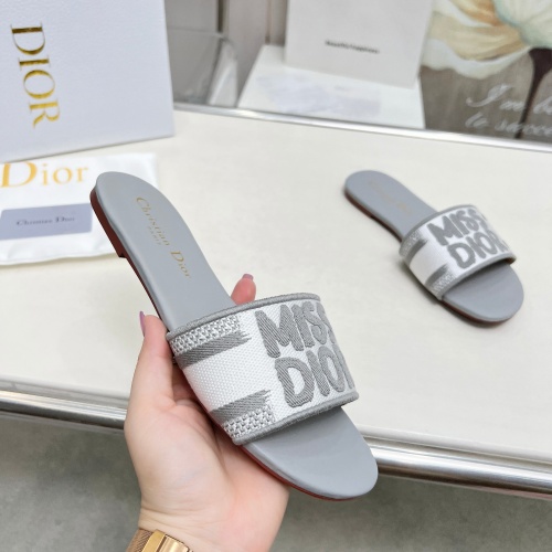 Replica Christian Dior Slippers For Women #1236190 $76.00 USD for Wholesale