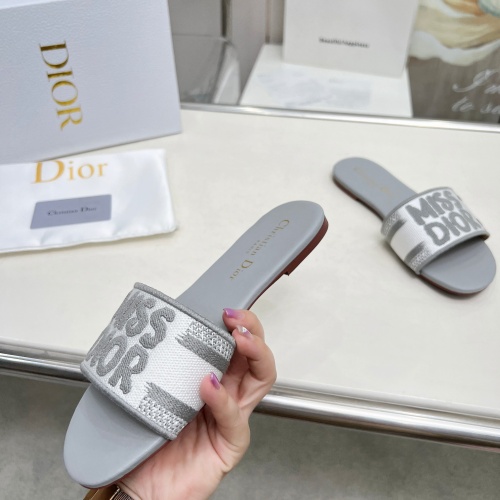 Replica Christian Dior Slippers For Women #1236190 $76.00 USD for Wholesale