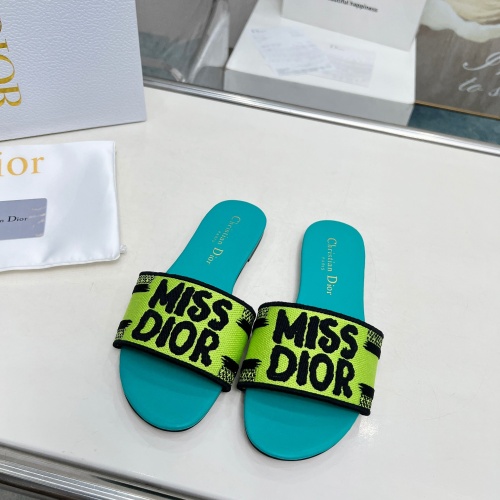 Wholesale Christian Dior Slippers For Women #1236195 $76.00 USD, Wholesale Quality Replica Christian Dior Slippers