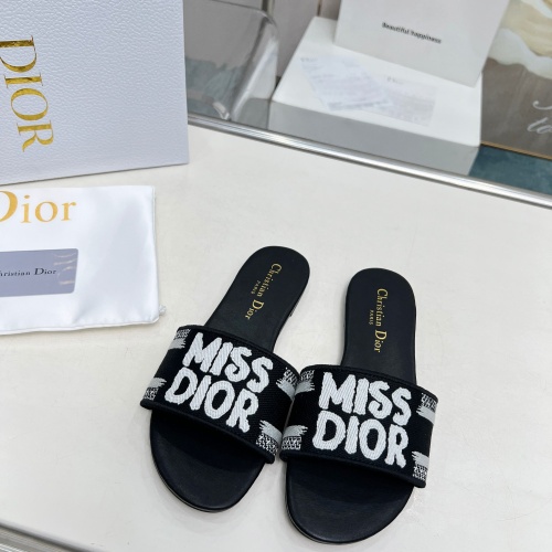 Wholesale Christian Dior Slippers For Women #1236205 $76.00 USD, Wholesale Quality Replica Christian Dior Slippers