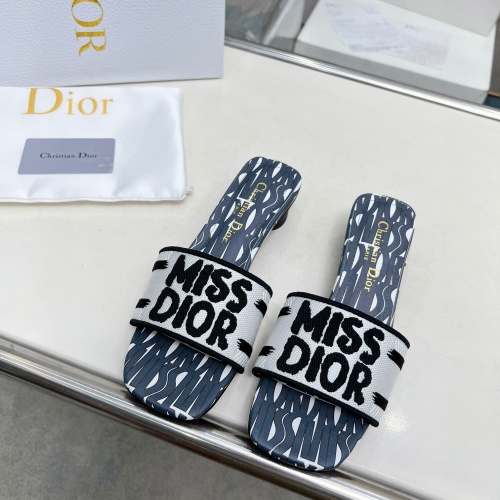 Replica Christian Dior Slippers For Women #1236248 $82.00 USD for Wholesale