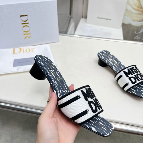 Replica Christian Dior Slippers For Women #1236248 $82.00 USD for Wholesale