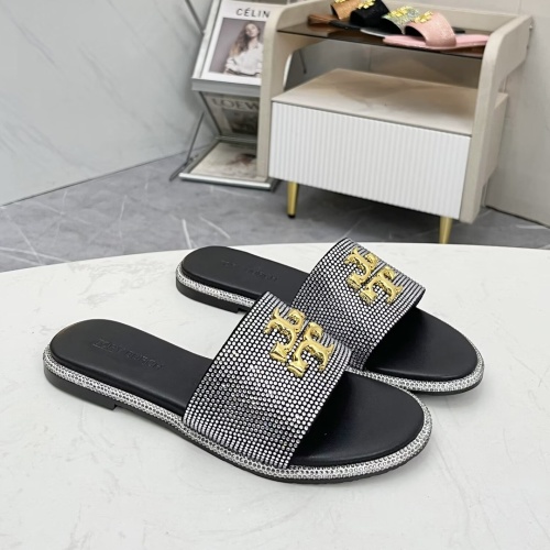 Replica Tory Burch TB Slippers For Women #1236347 $80.00 USD for Wholesale