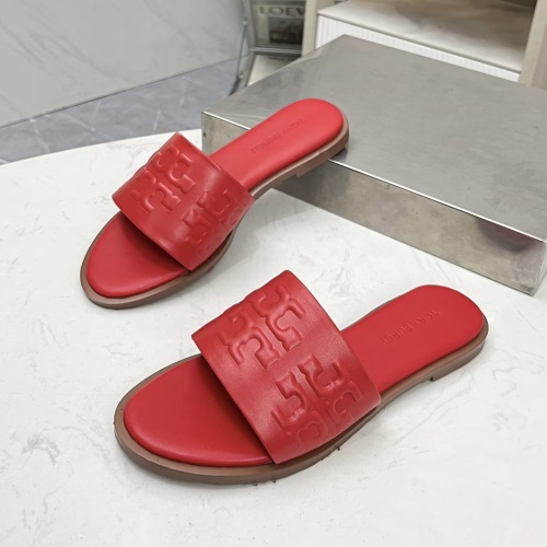 Replica Tory Burch TB Slippers For Women #1236355 $80.00 USD for Wholesale