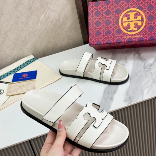 Replica Tory Burch TB Slippers For Women #1236358 $80.00 USD for Wholesale