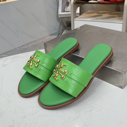 Wholesale Tory Burch TB Slippers For Women #1236380 $80.00 USD, Wholesale Quality Replica Tory Burch TB Slippers