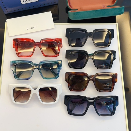 Replica Gucci AAA Quality Sunglasses #1236424 $60.00 USD for Wholesale