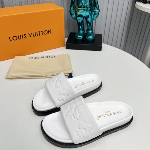 Wholesale Louis Vuitton Slippers For Women #1236479 $80.00 USD, Wholesale Quality Replica Louis Vuitton Slippers