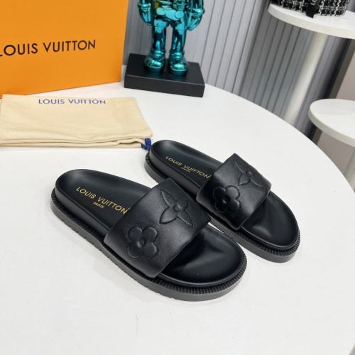 Wholesale Louis Vuitton Slippers For Women #1236480 $80.00 USD, Wholesale Quality Replica Louis Vuitton Slippers