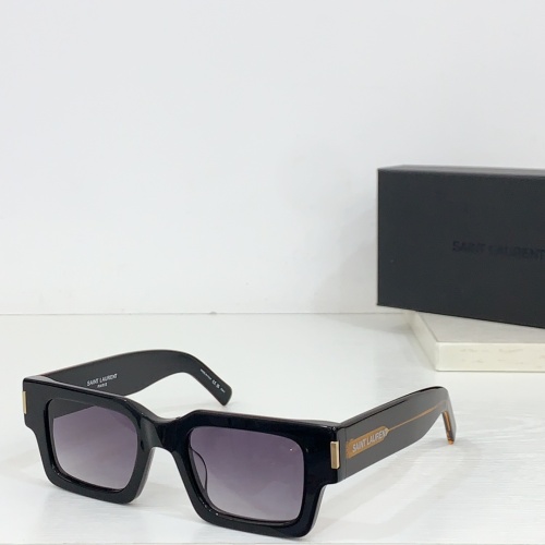 Wholesale Yves Saint Laurent YSL AAA Quality Sunglasses #1236543 $48.00 USD, Wholesale Quality Replica Yves Saint Laurent YSL AAA Quality Sunglasses