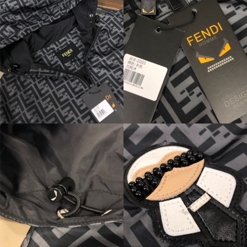 Replica Fendi Jackets Long Sleeved For Men #1236590 $85.00 USD for Wholesale