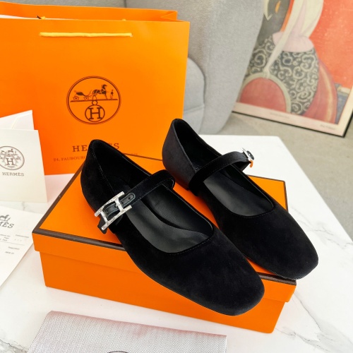 Wholesale Hermes Flat Shoes For Women #1236594 $98.00 USD, Wholesale Quality Replica Hermes Flat Shoes