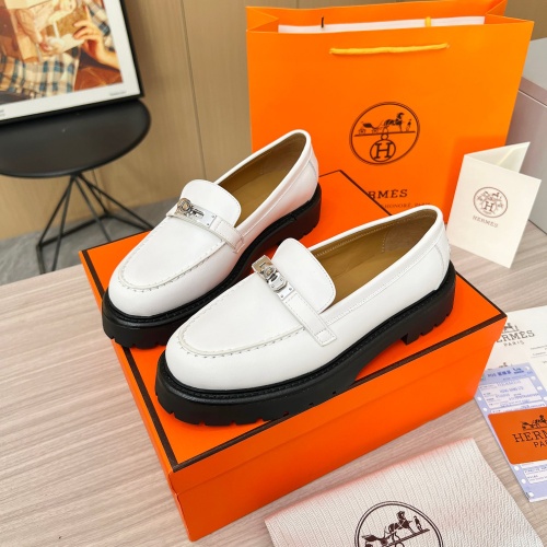 Wholesale Hermes Leather Shoes For Women #1236600 $102.00 USD, Wholesale Quality Replica Hermes Leather Shoes