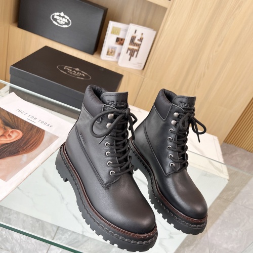 Wholesale Prada Boots For Women #1236657 $112.00 USD, Wholesale Quality Replica Prada Boots