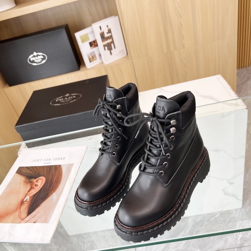 Replica Prada Boots For Women #1236657 $112.00 USD for Wholesale