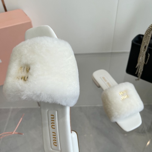 Replica MIU MIU Slippers For Women #1236672 $96.00 USD for Wholesale