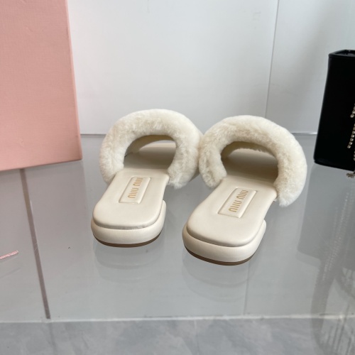 Replica MIU MIU Slippers For Women #1236673 $96.00 USD for Wholesale