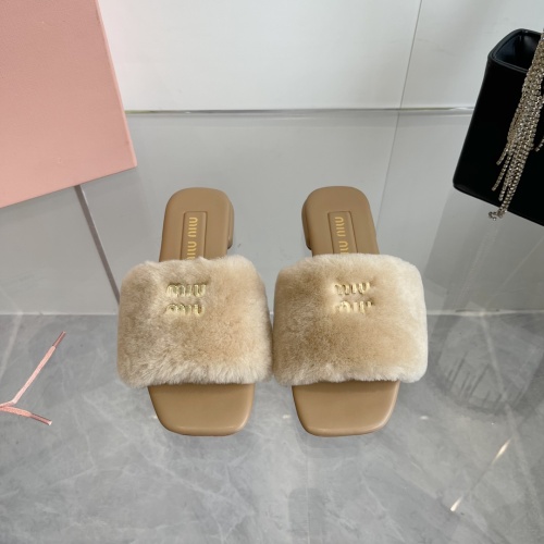 Wholesale MIU MIU Slippers For Women #1236675 $96.00 USD, Wholesale Quality Replica MIU MIU Slippers