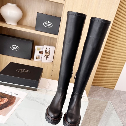 Replica Prada Boots For Women #1236691 $125.00 USD for Wholesale