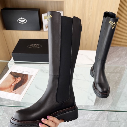 Replica Prada Boots For Women #1236700 $145.00 USD for Wholesale