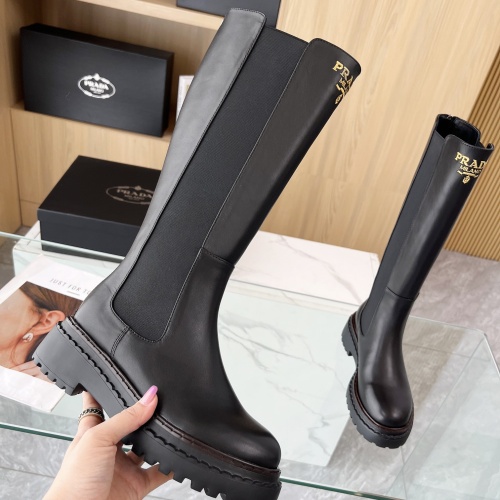 Replica Prada Boots For Women #1236700 $145.00 USD for Wholesale