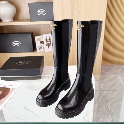 Wholesale Prada Boots For Women #1236701 $150.00 USD, Wholesale Quality Replica Prada Boots