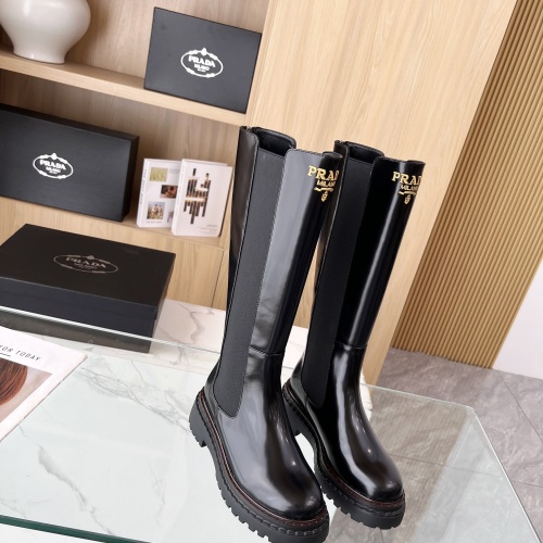 Replica Prada Boots For Women #1236701 $150.00 USD for Wholesale