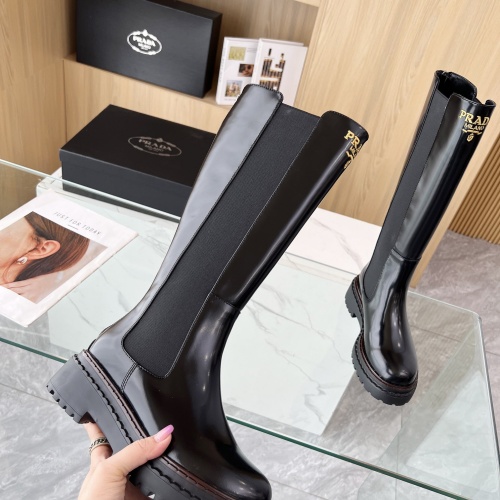 Replica Prada Boots For Women #1236701 $150.00 USD for Wholesale