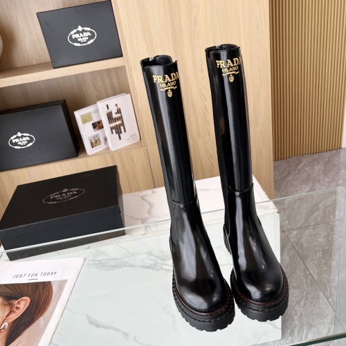 Replica Prada Boots For Women #1236701 $150.00 USD for Wholesale