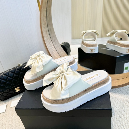 Wholesale Chanel Slippers For Women #1236715 $102.00 USD, Wholesale Quality Replica Chanel Slippers