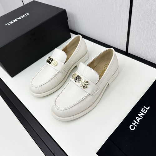 Wholesale Chanel Leather Shoes For Women #1236718 $115.00 USD, Wholesale Quality Replica Chanel Leather Shoes