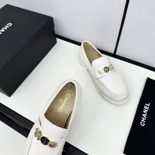 Replica Chanel Leather Shoes For Women #1236718 $115.00 USD for Wholesale