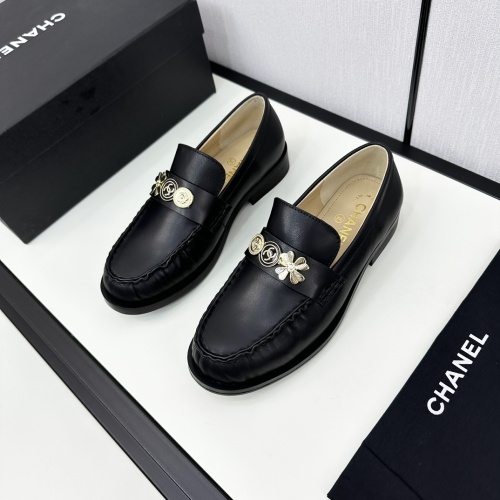 Wholesale Chanel Leather Shoes For Women #1236721 $115.00 USD, Wholesale Quality Replica Chanel Leather Shoes