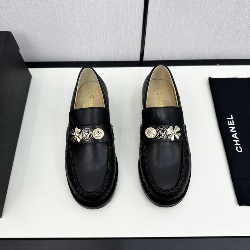 Replica Chanel Leather Shoes For Women #1236721 $115.00 USD for Wholesale