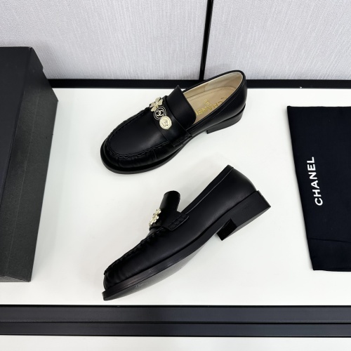 Replica Chanel Leather Shoes For Women #1236721 $115.00 USD for Wholesale