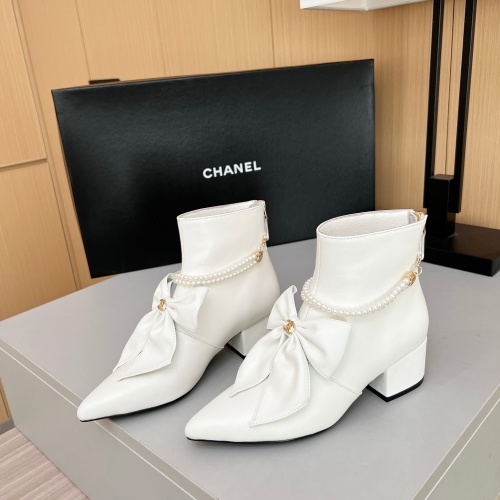 Wholesale Chanel Boots For Women #1236741 $115.00 USD, Wholesale Quality Replica Chanel Boots