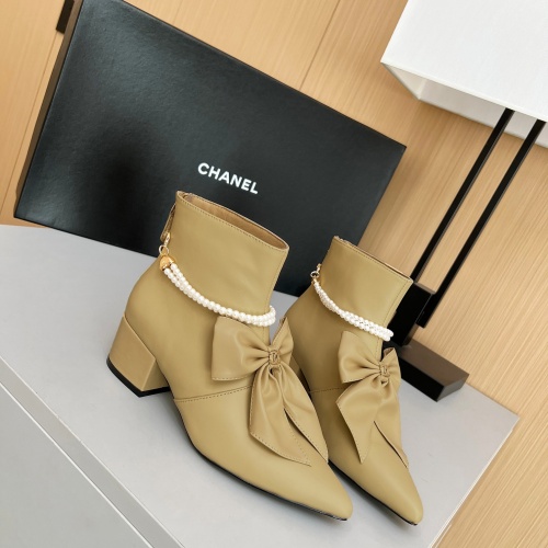 Replica Chanel Boots For Women #1236742 $115.00 USD for Wholesale