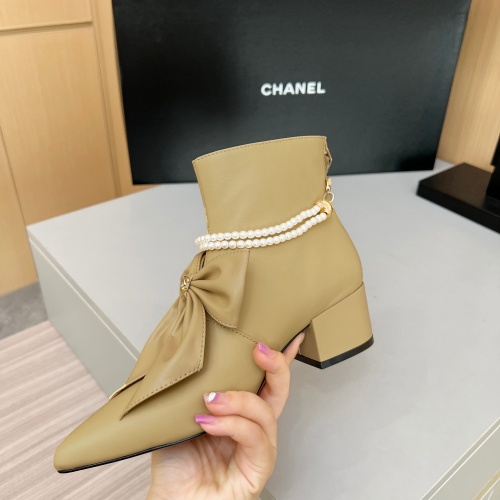 Replica Chanel Boots For Women #1236742 $115.00 USD for Wholesale