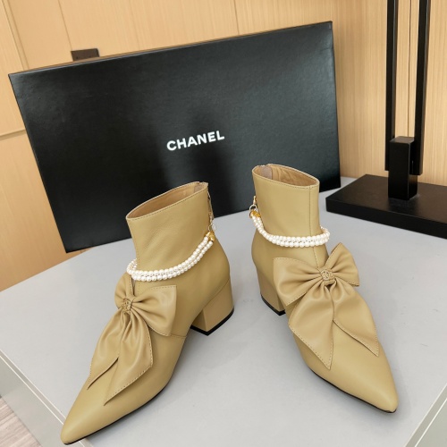 Replica Chanel Boots For Women #1236742 $115.00 USD for Wholesale