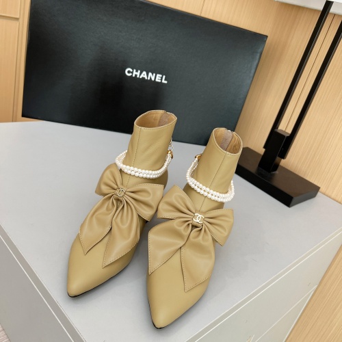 Replica Chanel Boots For Women #1236742 $115.00 USD for Wholesale