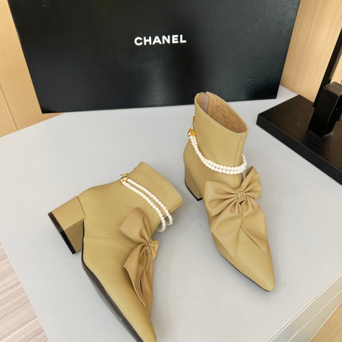 Replica Chanel Boots For Women #1236742 $115.00 USD for Wholesale