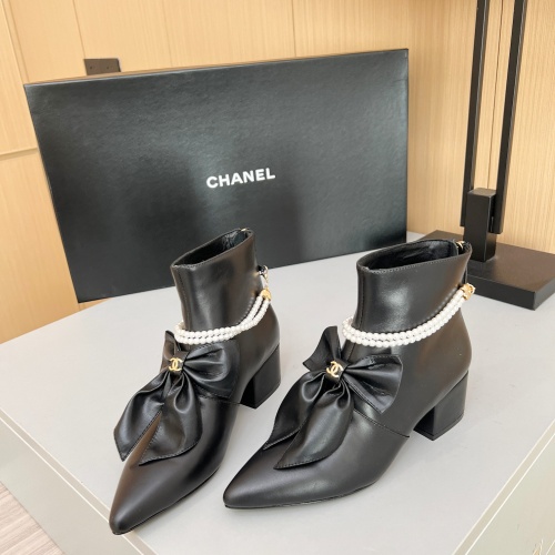 Wholesale Chanel Boots For Women #1236743 $115.00 USD, Wholesale Quality Replica Chanel Boots