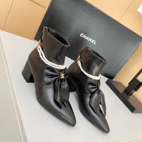 Replica Chanel Boots For Women #1236743 $115.00 USD for Wholesale