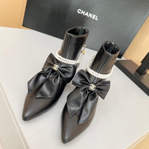 Replica Chanel Boots For Women #1236743 $115.00 USD for Wholesale