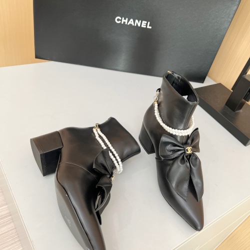 Replica Chanel Boots For Women #1236743 $115.00 USD for Wholesale