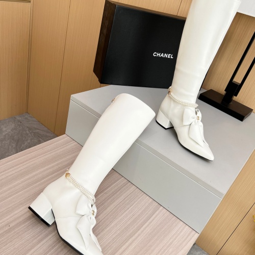 Replica Chanel Boots For Women #1236745 $150.00 USD for Wholesale