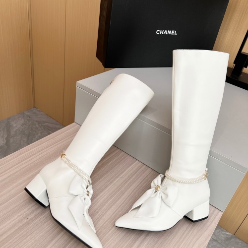 Replica Chanel Boots For Women #1236745 $150.00 USD for Wholesale