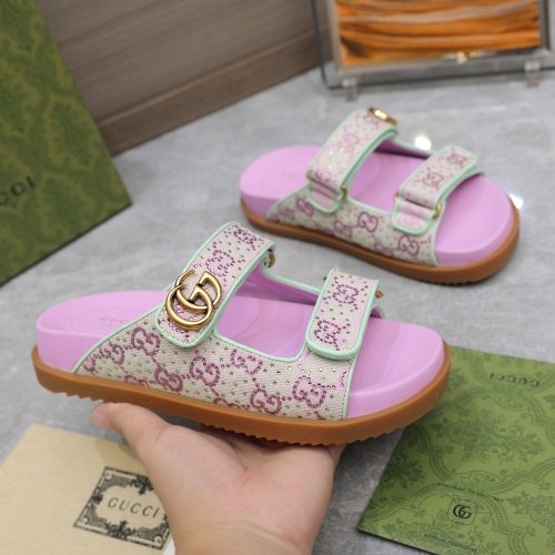 Replica Gucci Slippers For Women #1236756 $112.00 USD for Wholesale