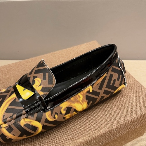 Replica Fendi Leather Shoes For Men #1236878 $68.00 USD for Wholesale