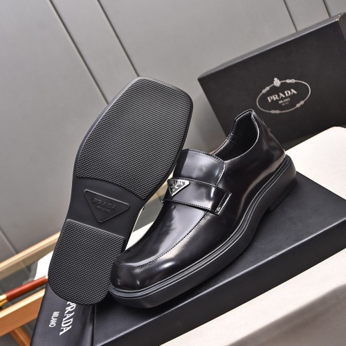 Replica Prada Leather Shoes For Men #1236904 $102.00 USD for Wholesale